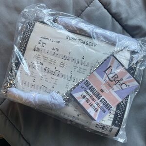 CARLOS FALCHI Rolling Stones Music Clutch NWT